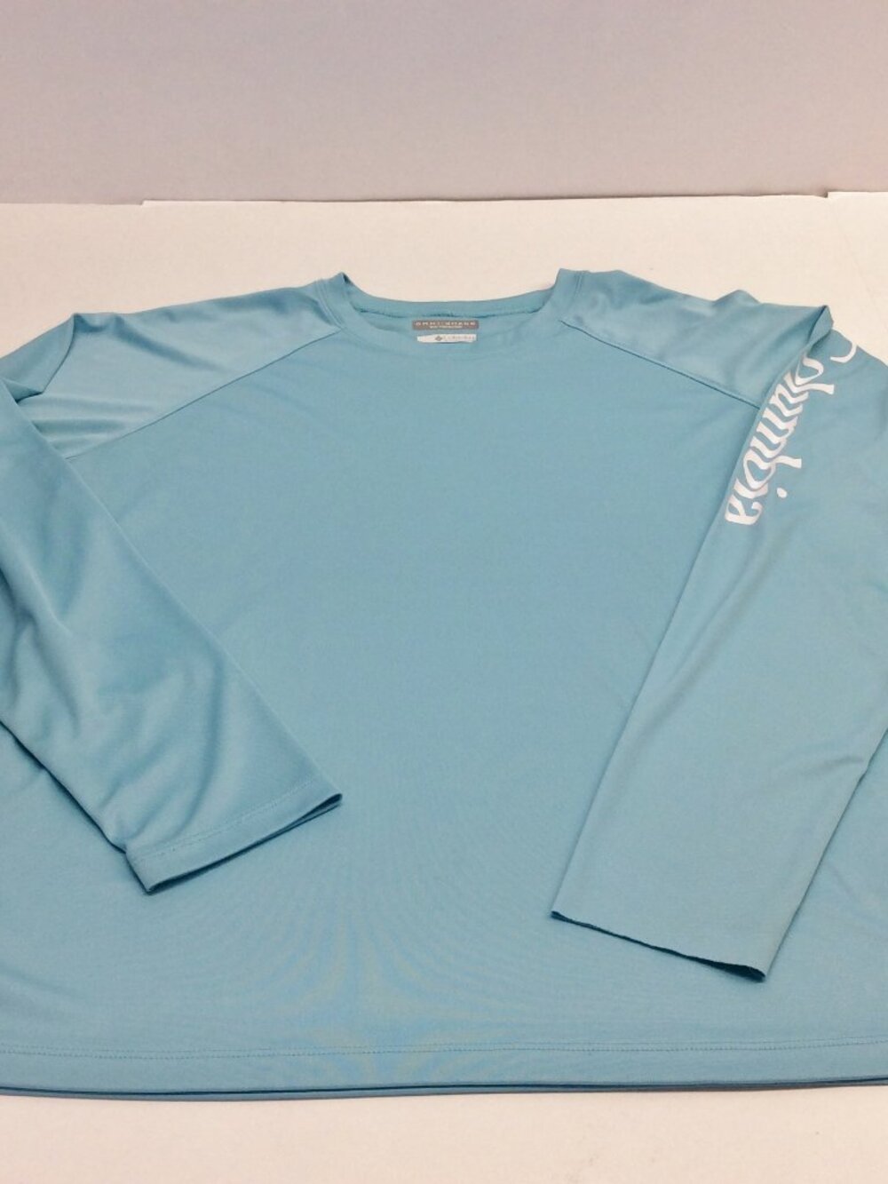 Columbia Men's PFG Omni Shade Long Sleeve Fishing Shirt XL Blue